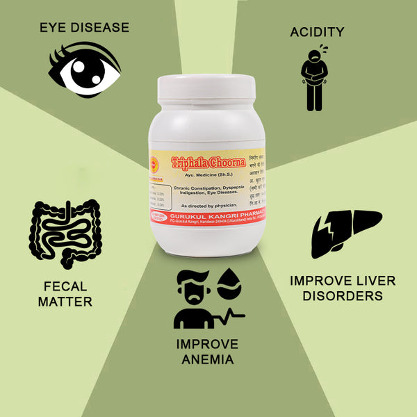 Pure Triphala Churn Herbal Digestive Supplement The Vedya
